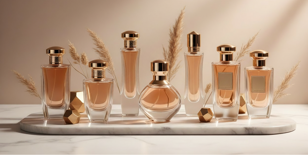 D'Asli Perfume

Showcase Premium Perfume Collection an Aesthetic Background, very clean its a home page slider for Perfume. 

Tagline is Daar Of Asli Perfumes